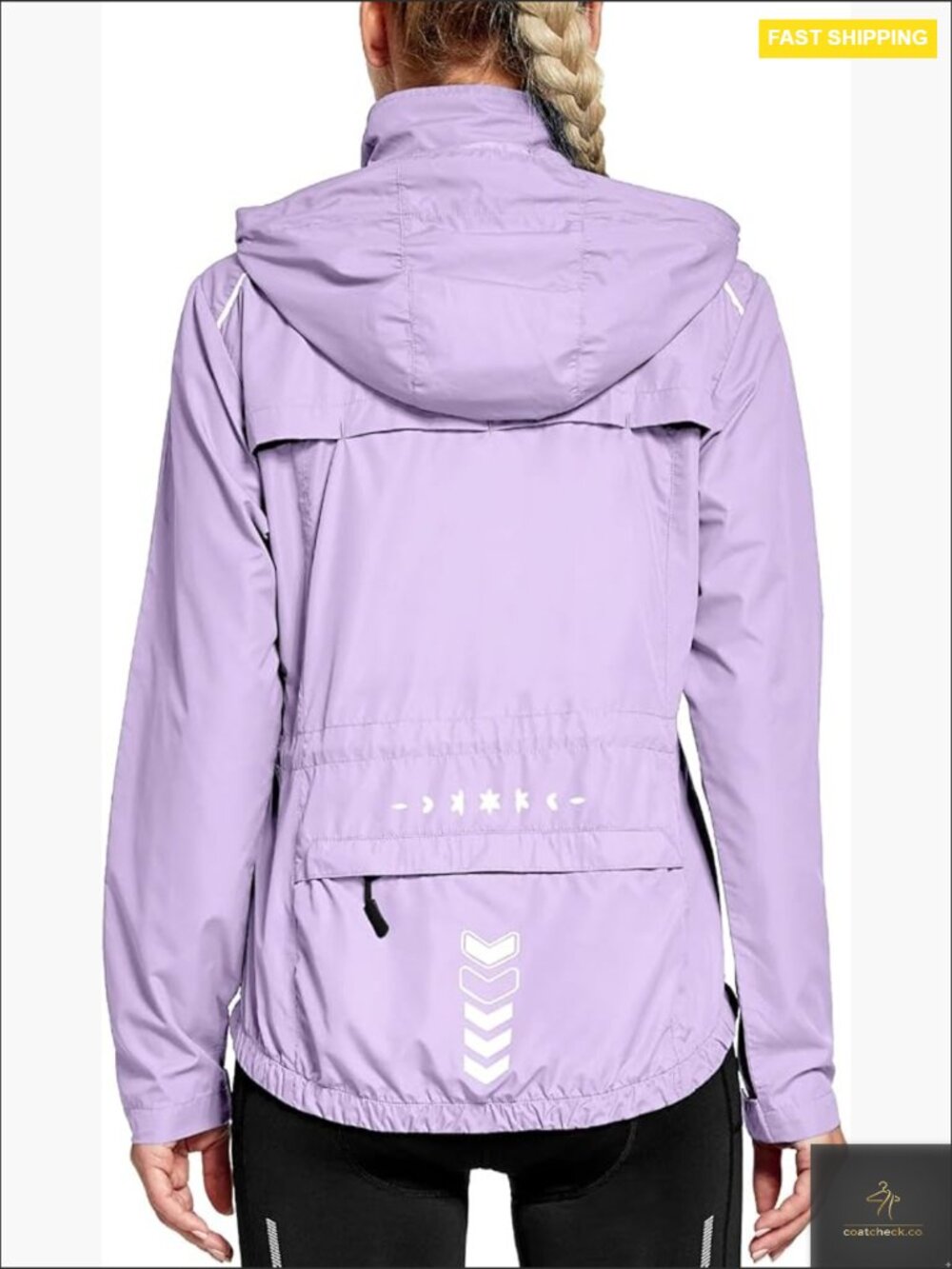 Lightweight Windproof Cycling Jacket Reflective Hooded Outdoor Sports Activewear